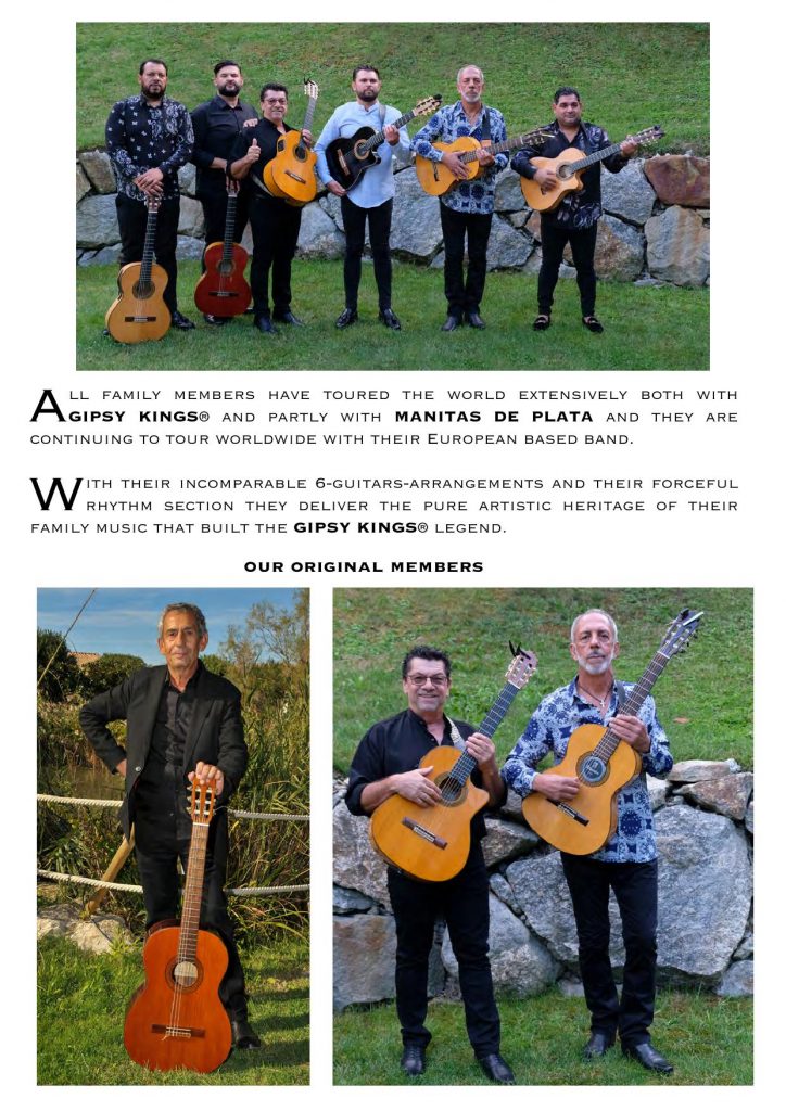 GIPSY KINGS Officiel, contact booking Spectacle Artiste Groupe spectacle concert, show, évènement, festival, spectacle